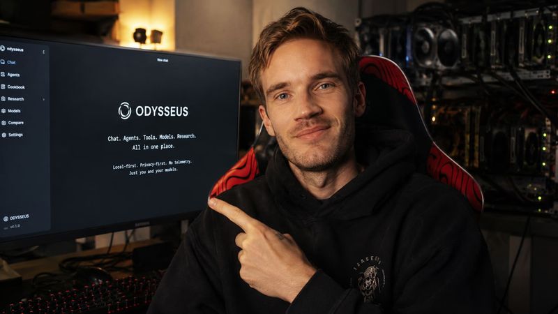 Odysseus: Espaço de Trabalho de IA Auto-Hospedado por PewDiePie