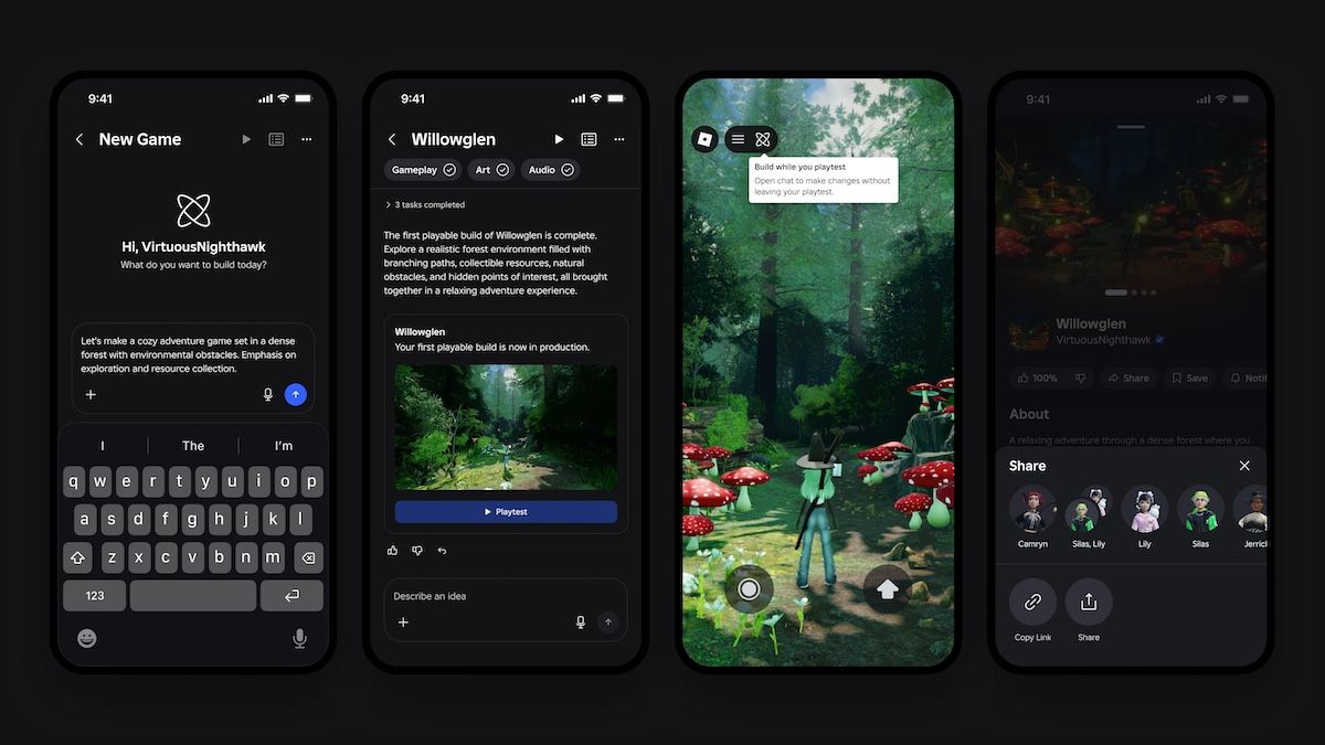 Roblox lança ferramenta de IA para criação de jogos no celular